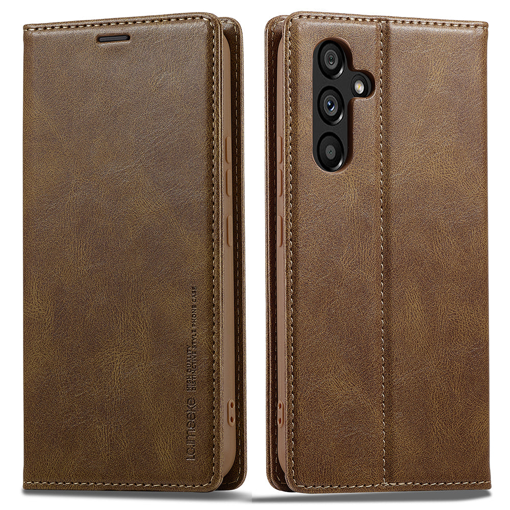 LC.IMEEKE pro Samsung Galaxy A34 5G PU kožené flipové pouzdro RFID blokovací stojánek na peněženku kryt telefonu LC.IMEEKE pro Samsung Galaxy A34 5G PU kožené flipové pouzdro RFID blokovací stojánek na peněženku kryt telefonu